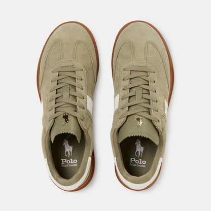 Women's Leather Court Trainers