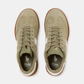 Women's Leather Court Trainers