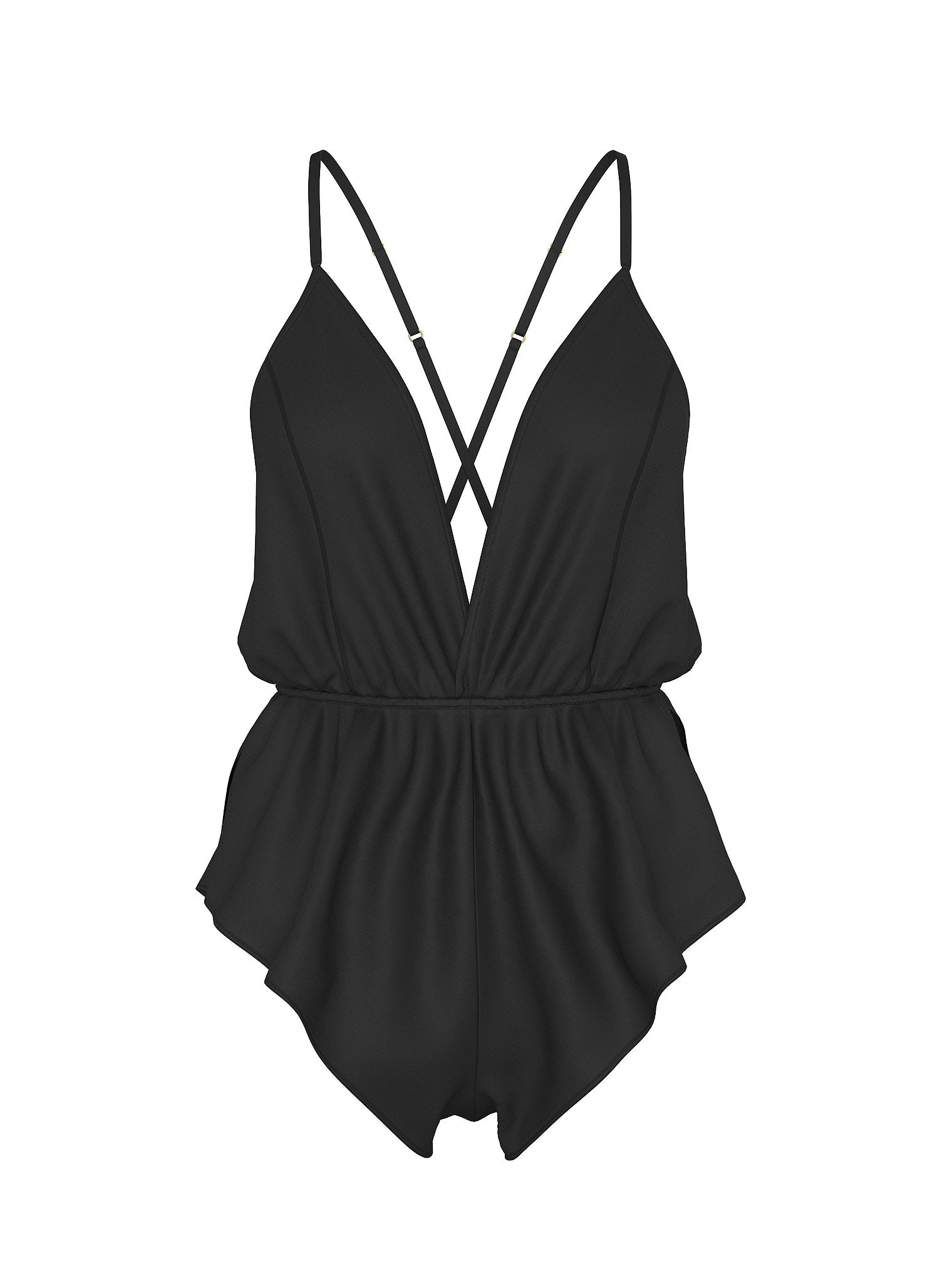 Satin Flutter Romper