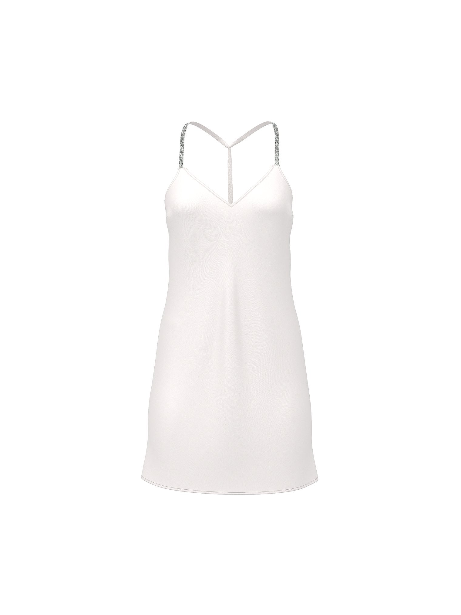 Crystal Bow Satin Mini Slip
