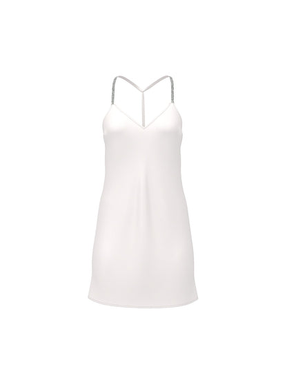 Crystal Bow Satin Mini Slip