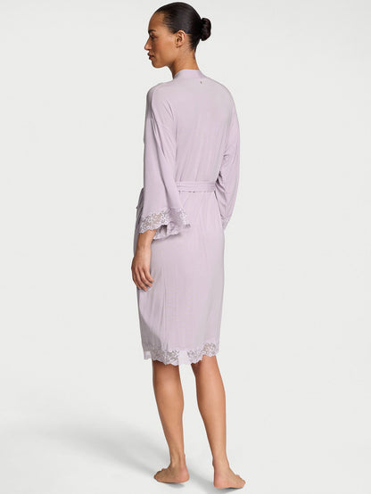 SoSoft™ Modal Lace-Trim Robe