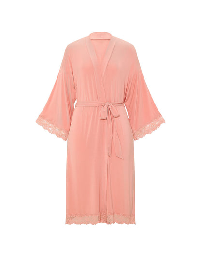 SoSoft™ Modal Lace-Trim Robe