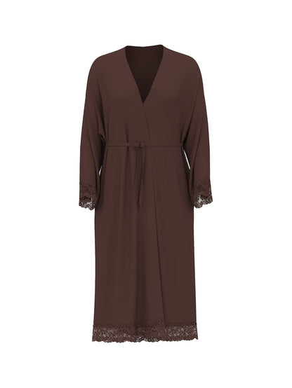 SoSoft™ Modal Lace-Trim Robe