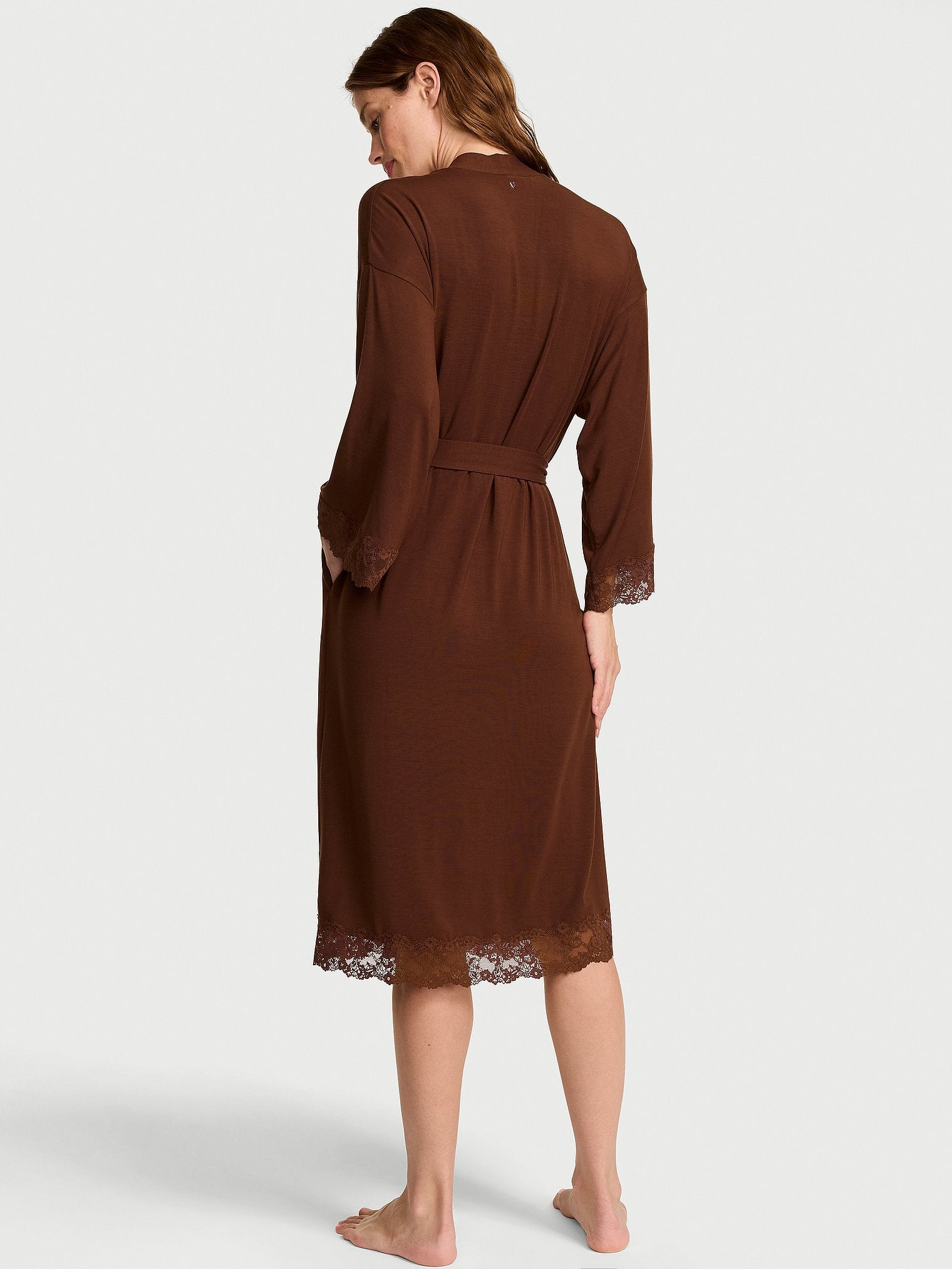 SoSoft™ Modal Lace-Trim Robe