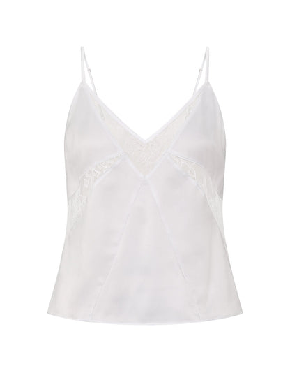 Satin & Rose Lace Cami Top