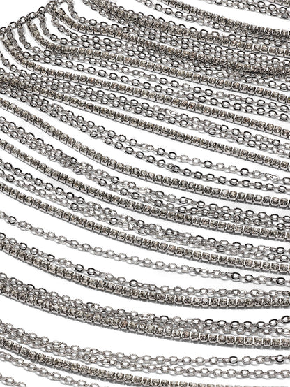Crystal Shine Draped Body Jewelry