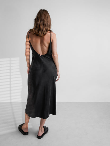 Washable Silk Bias Slip Dress