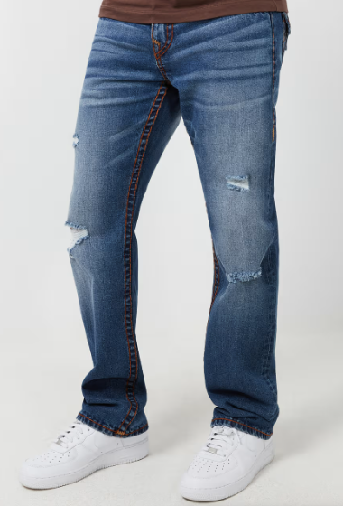 RICKY DISTRESSED SUPER T STRAIGHT JEAN