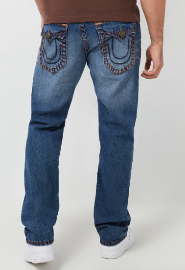 RICKY DISTRESSED SUPER T STRAIGHT JEAN