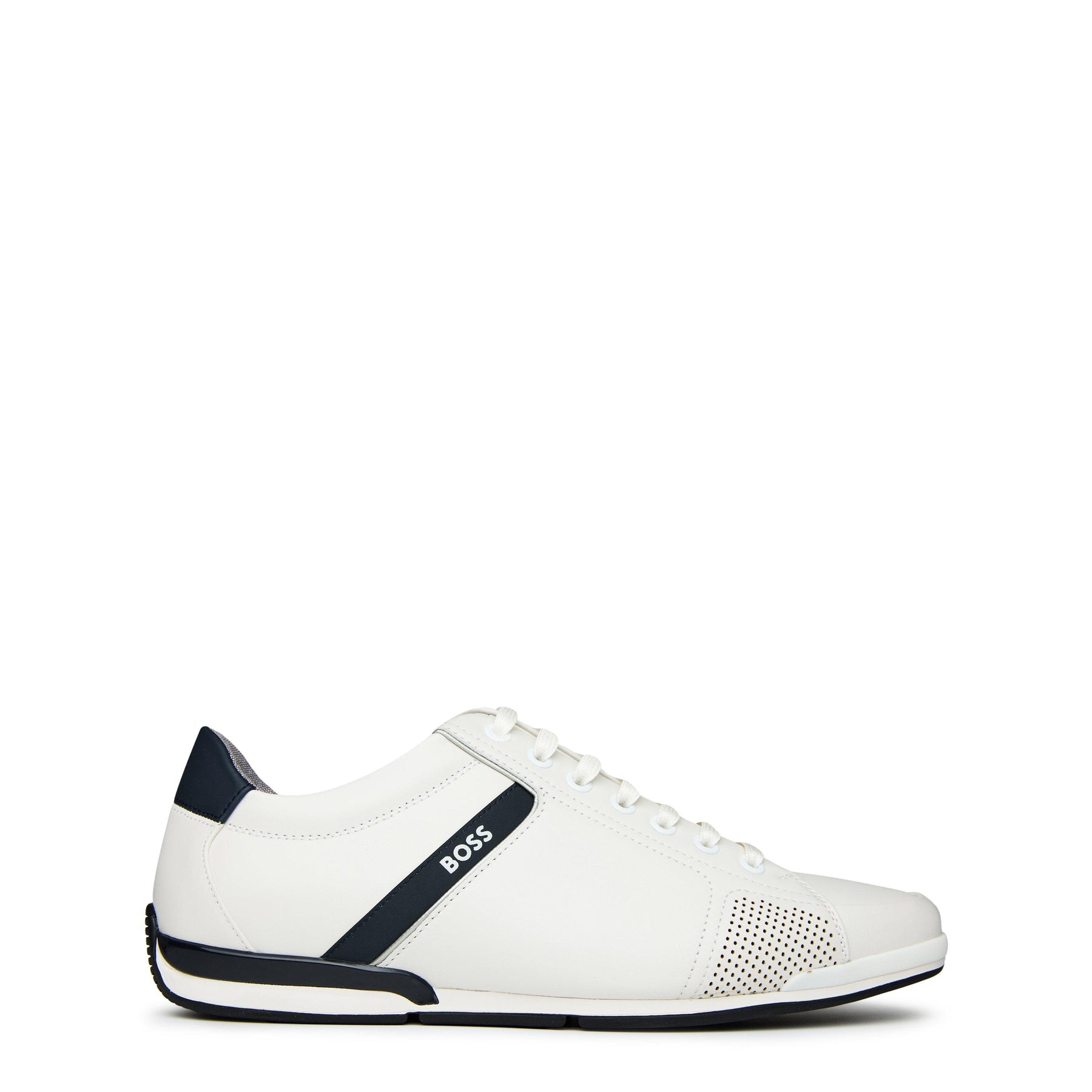 Men's Saturn Smooth Low Top Premium Leather Trainers