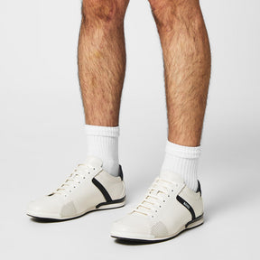 Men's Saturn Smooth Low Top Premium Leather Trainers