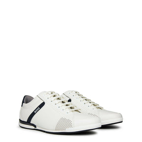 Men's Saturn Smooth Low Top Premium Leather Trainers