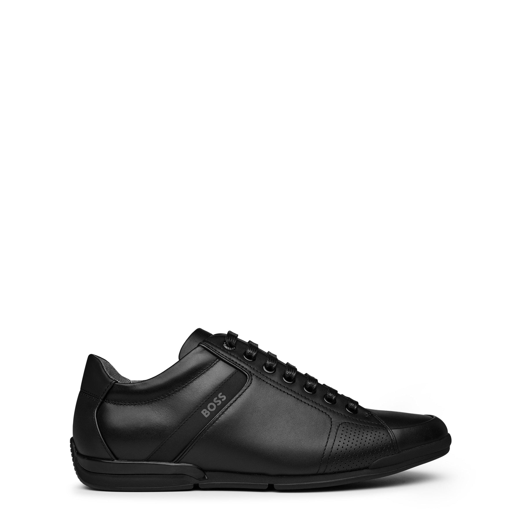 Men's Saturn Smooth Low Top Premium Leather Trainers