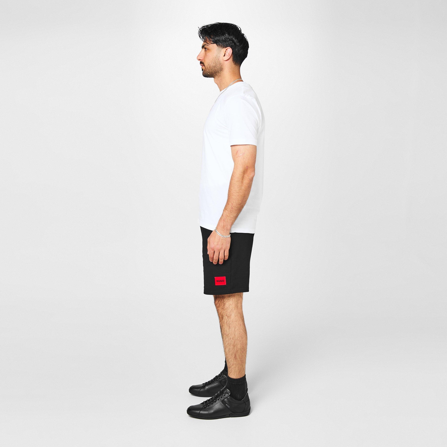 Men's Saturn Smooth Low Top Premium Leather Trainers