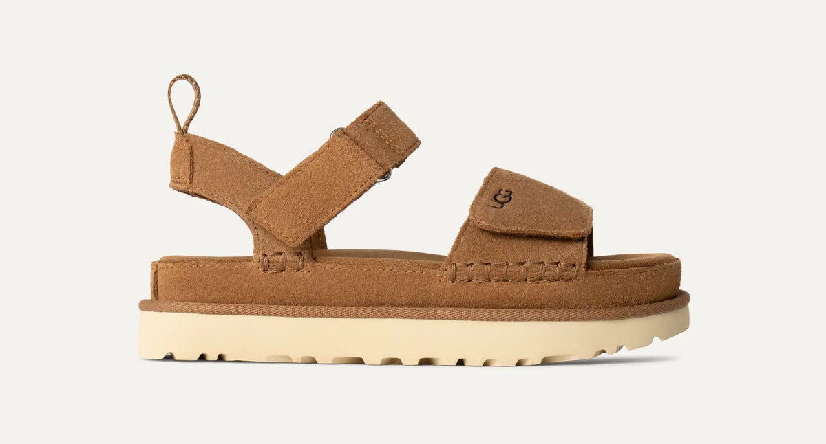 UGG® Goldenstar Sandal – Suede Platform Sandals with Adjustable Straps & Eco Footbed