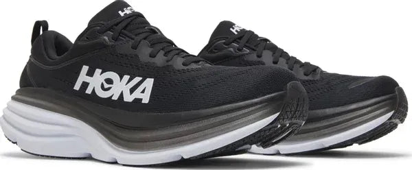 Hoka Bondi 8 Black White