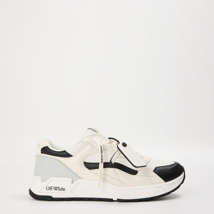 Kick- Panelled Chunky Leather Lace Up Low-Top Trainers