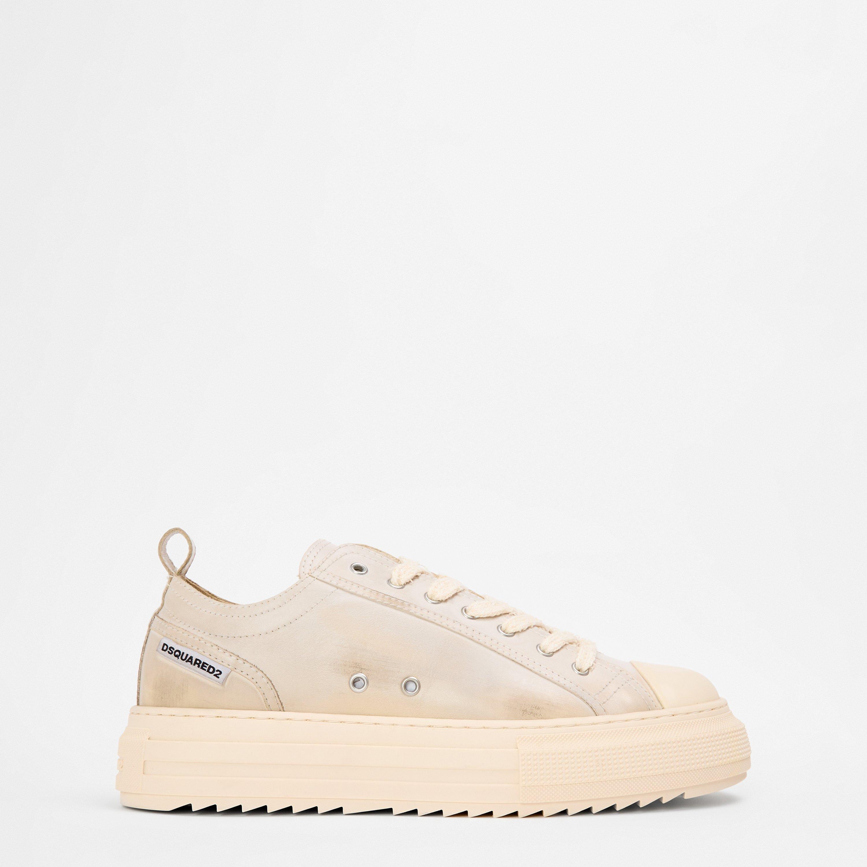 Men's DSQ Leather Berlin Low-Top Trainers