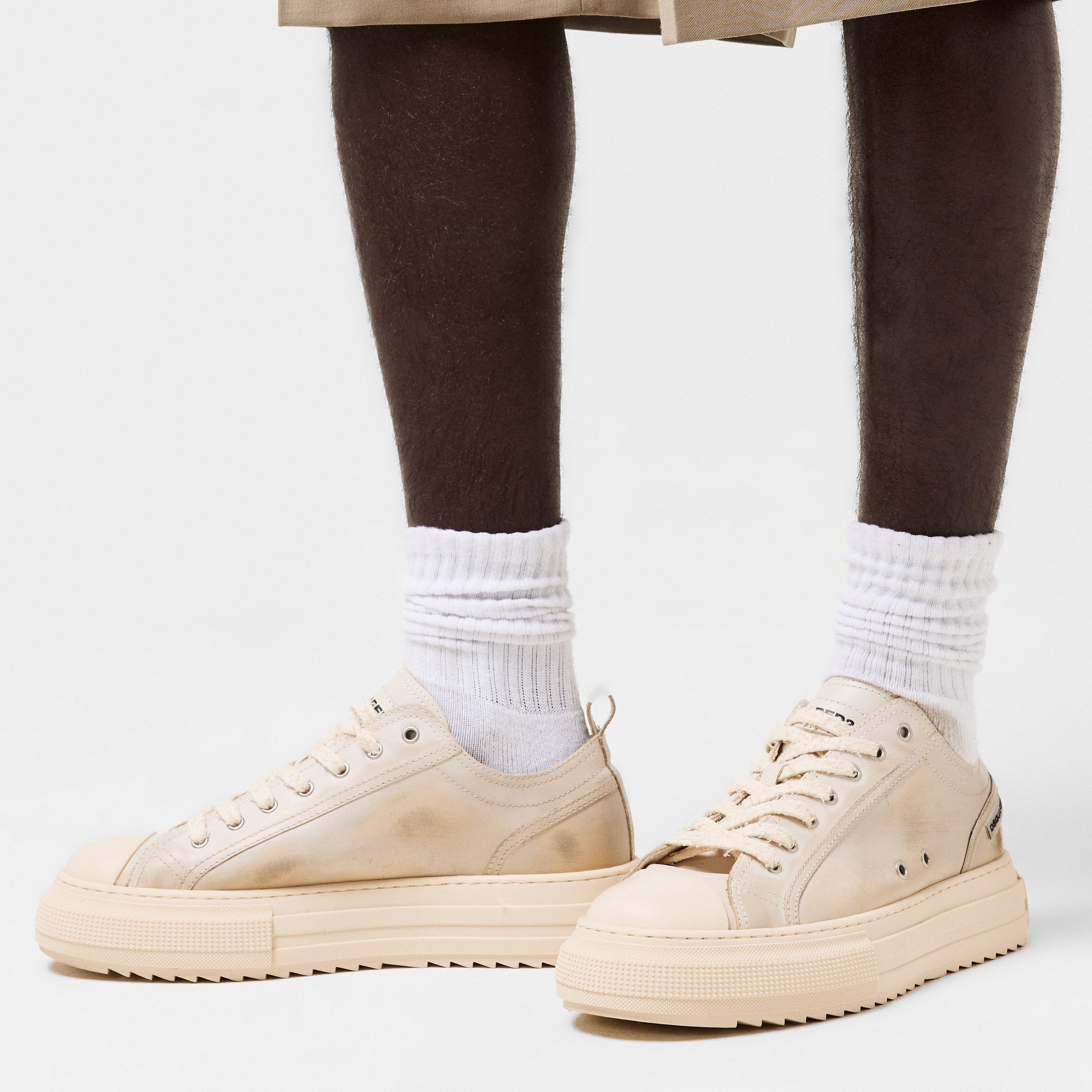 Men's DSQ Leather Berlin Low-Top Trainers