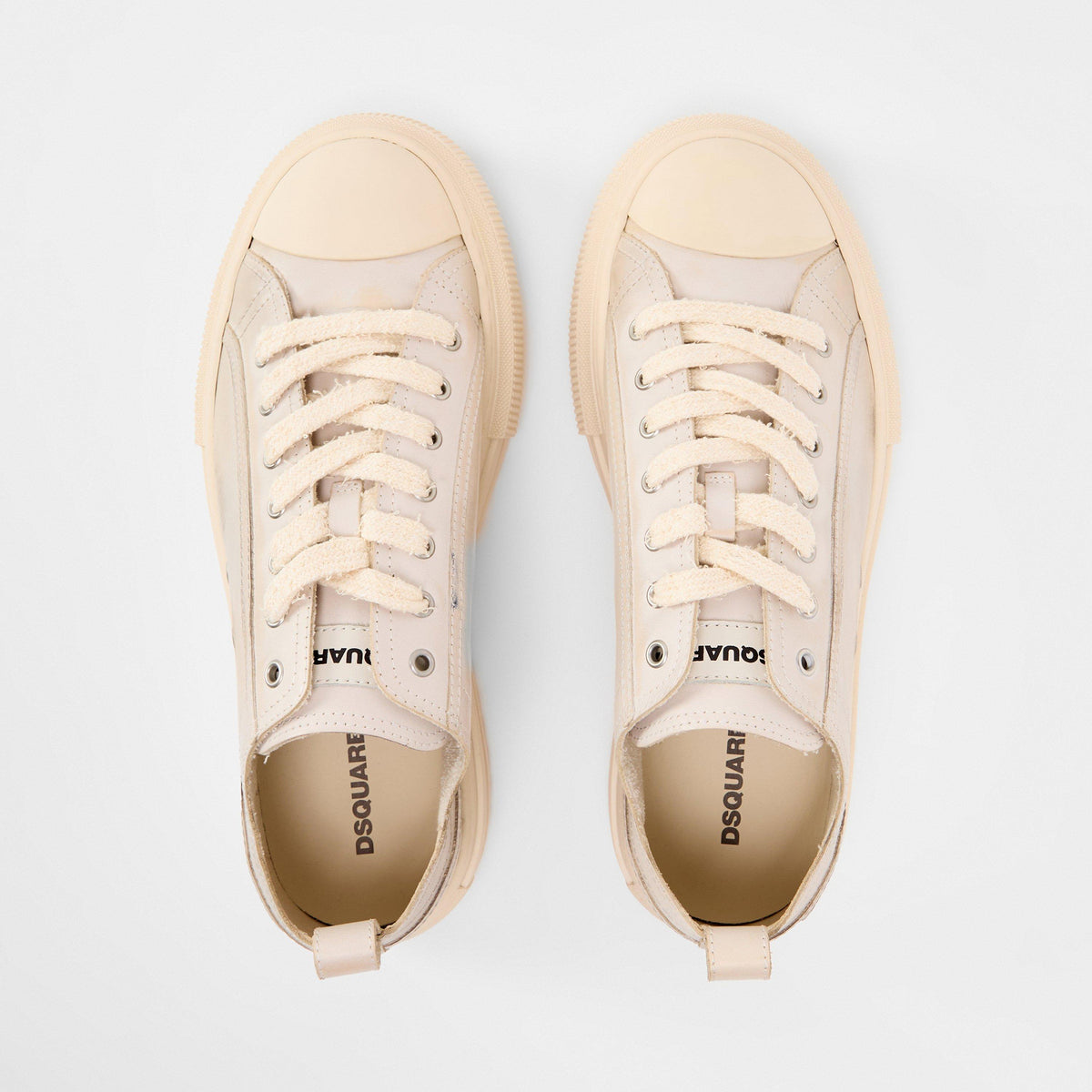 DSQ Leather Berlin Low-Top Trainers