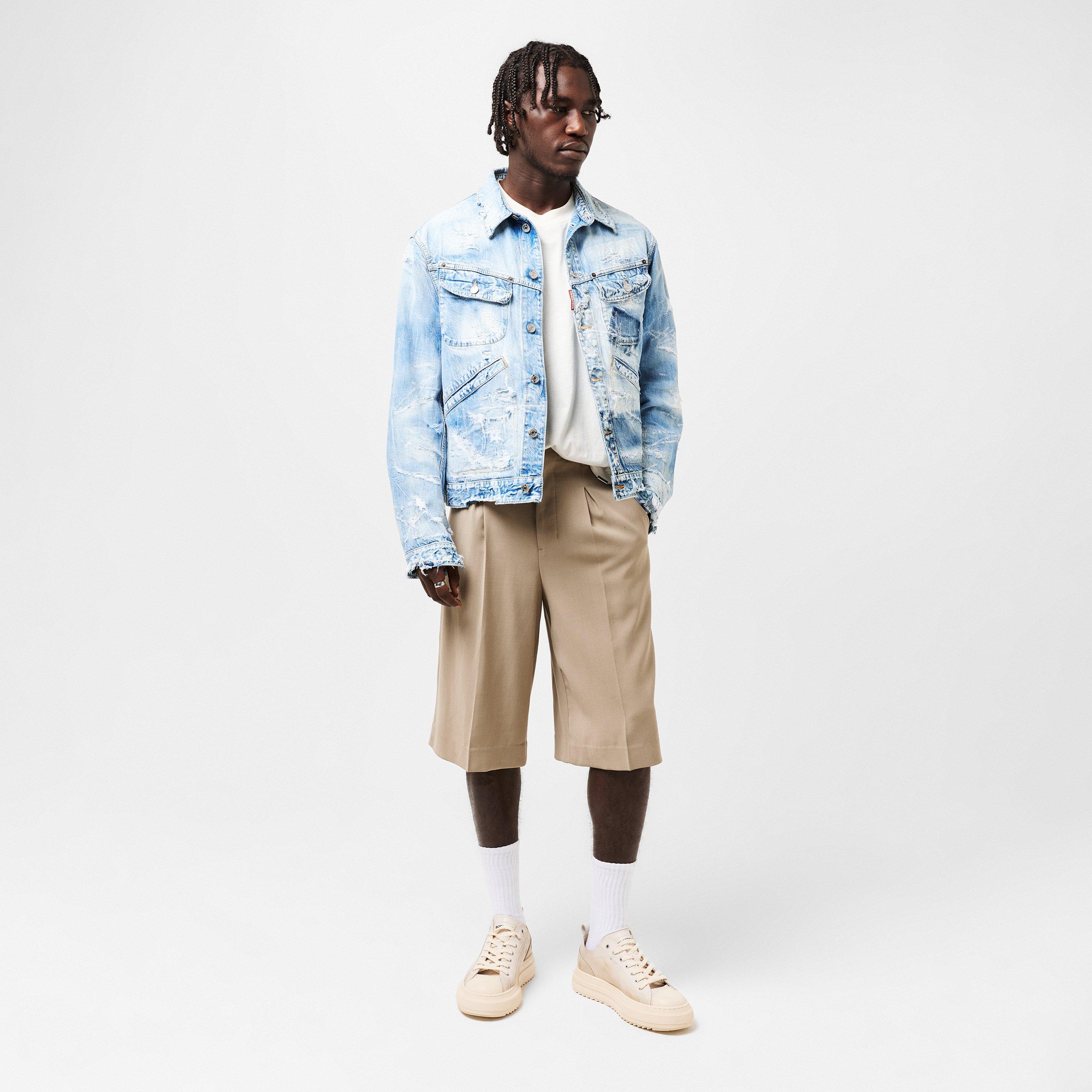 Men's DSQ Leather Berlin Low-Top Trainers