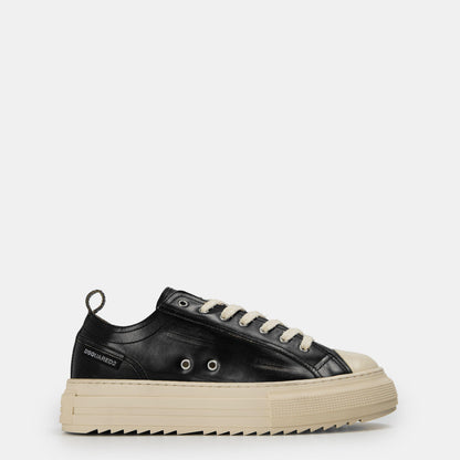 DSQ Leather Berlin Low-Top Trainers