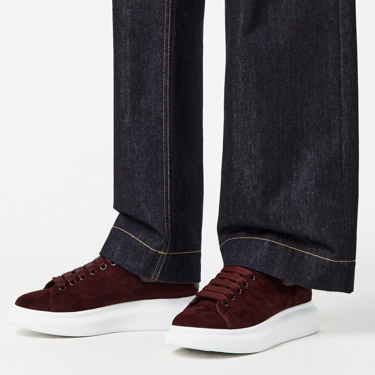 Oversized Leather Trainers
