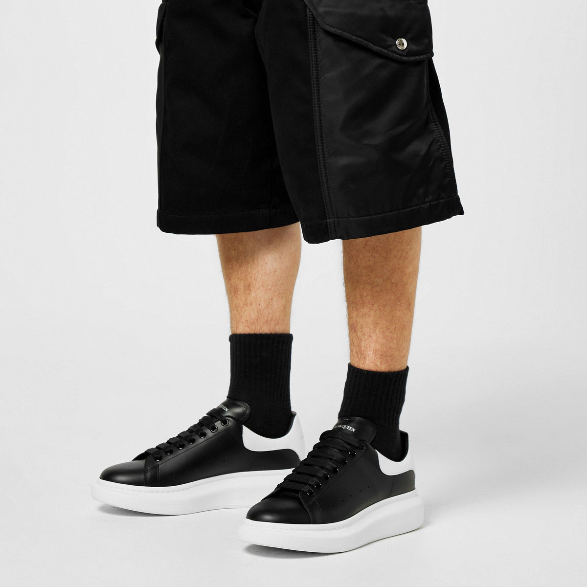 Men's Oversized Leather Trainers