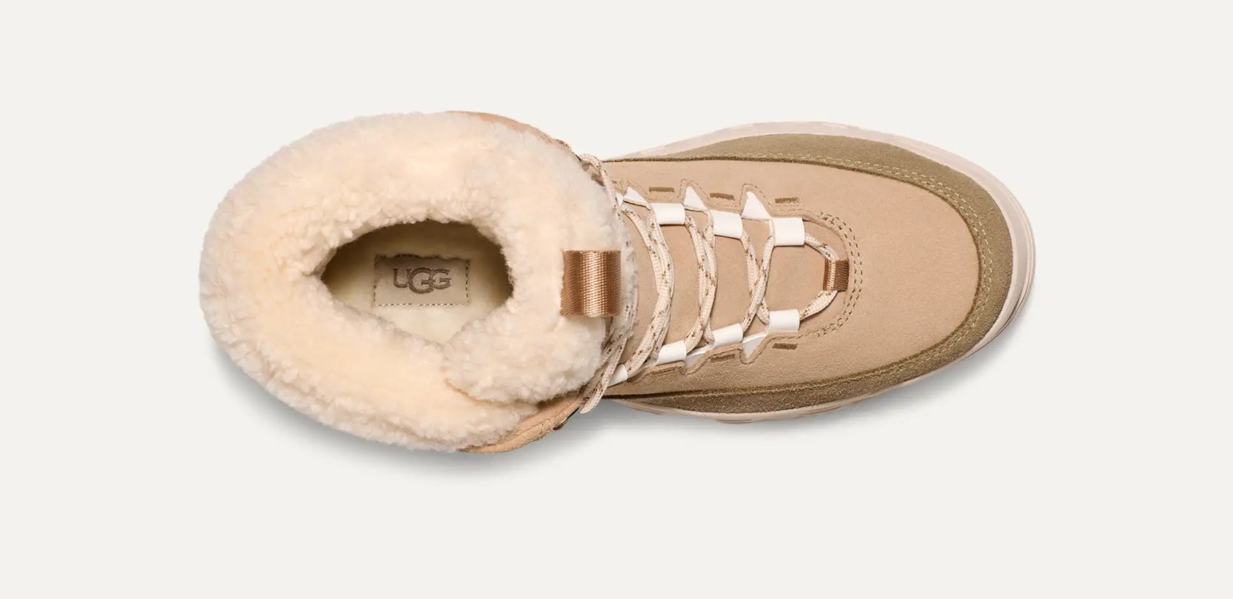UGG® TerreTrail Cozy Lace Waterproof Boot – Recycled Faux-Fleece & Spider Rubber® Grip