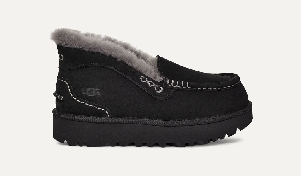 UGG® Ansley Parc – Elevated Suede Loafers with Sheepskin & UGGplush™ Lining