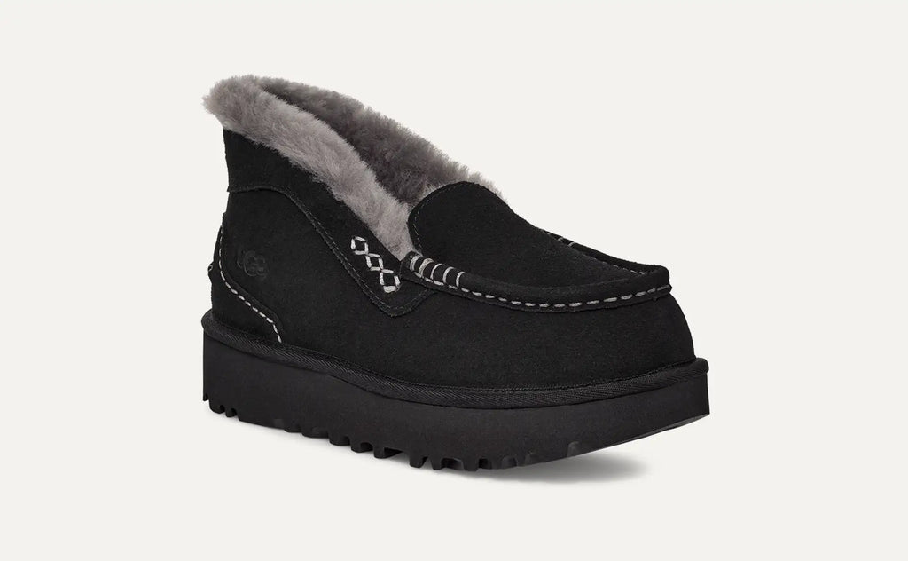 UGG® Ansley Parc – Elevated Suede Loafers with Sheepskin & UGGplush™ Lining