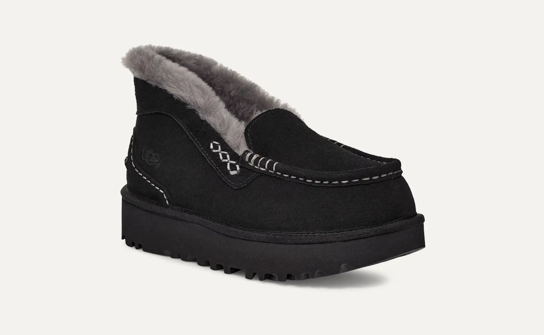 UGG® Ansley Parc – Elevated Suede Loafers with Sheepskin & UGGplush™ Lining
