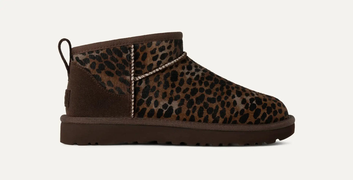 UGG® Classic Ultra Mini Caspian – Calf Hair Boots with Nature-Inspired Print & UGGplush™ Lining
