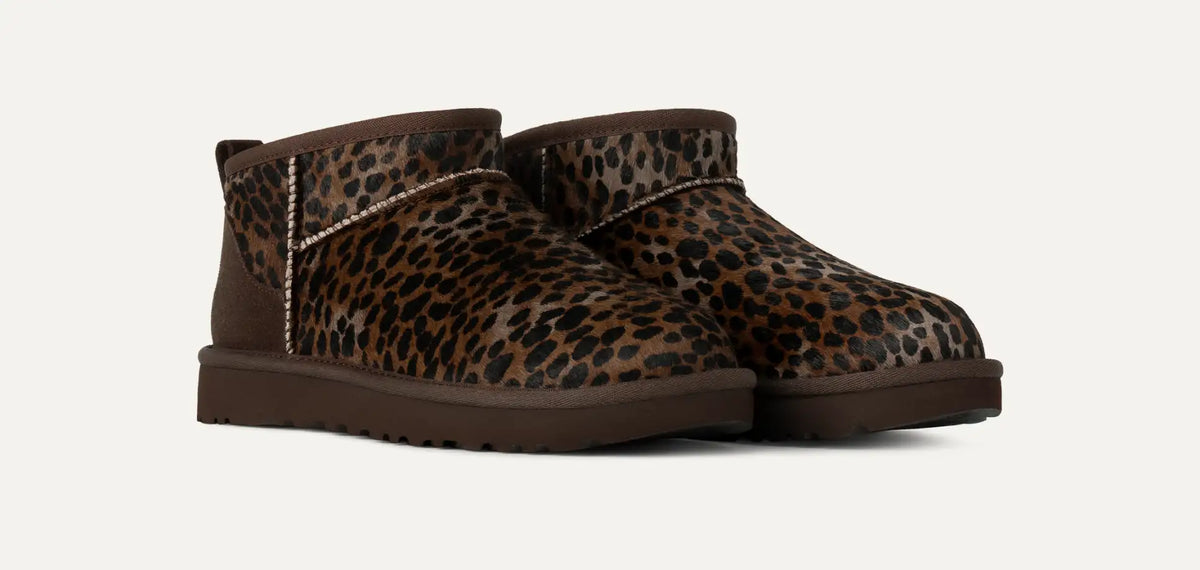 UGG® Classic Ultra Mini Caspian – Calf Hair Boots with Nature-Inspired Print & UGGplush™ Lining