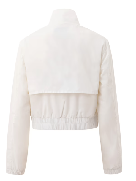 Casablanca White Jacket with Logo Patch