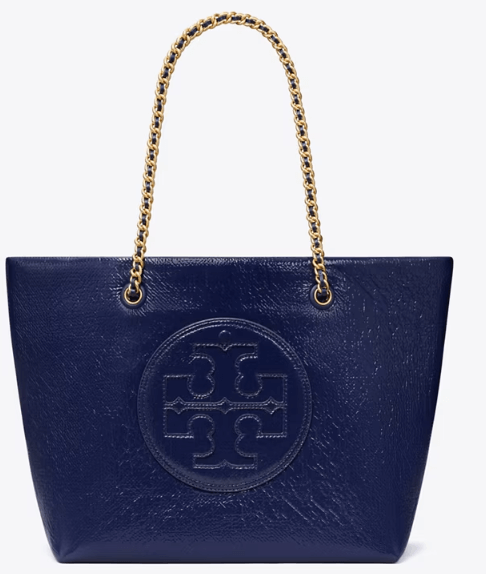 Tory Burch ELLA PATENT CHAIN TOTE - Bags | Shop From The Mirage
