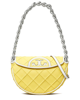 Tory Burch Fleming Leather Mini Crescent Bag