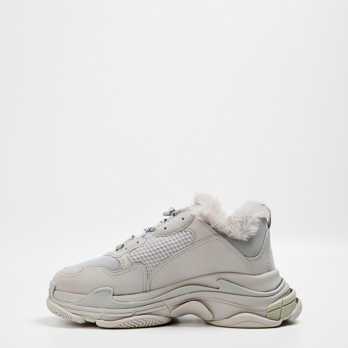 Triple S Fake Fur Sneakers