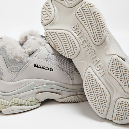 Men's Triple S Fake Fur Runners