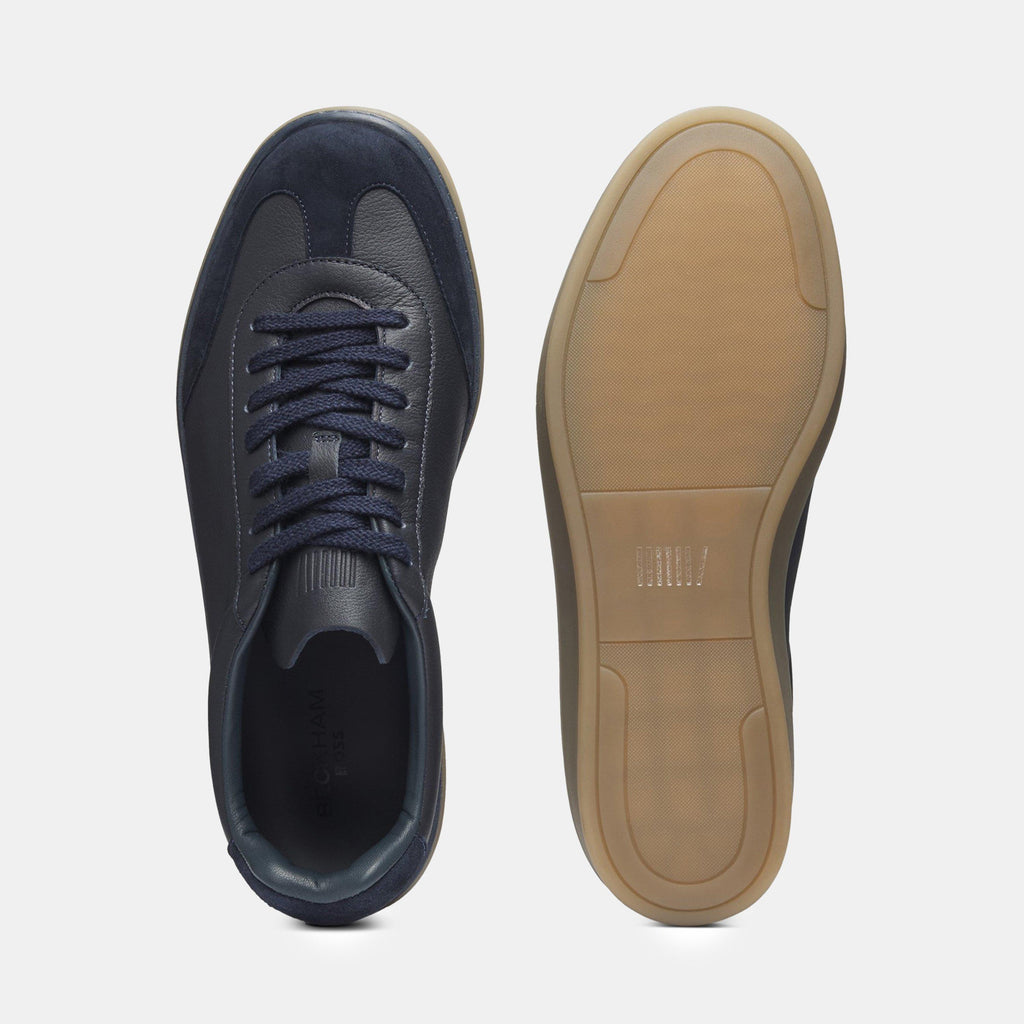 Men's HBB Zarek Suede Double Breasted Design Trainers