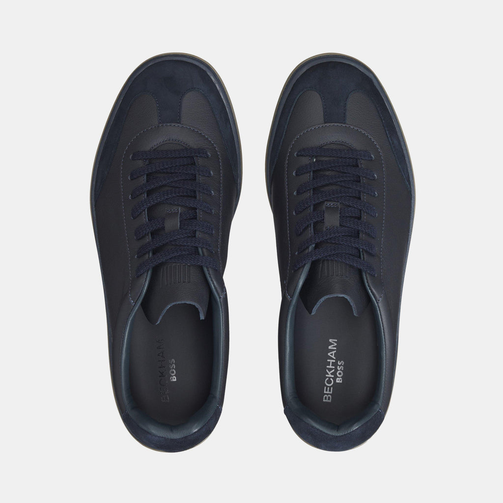 Men's HBB Zarek Suede Double Breasted Design Trainers