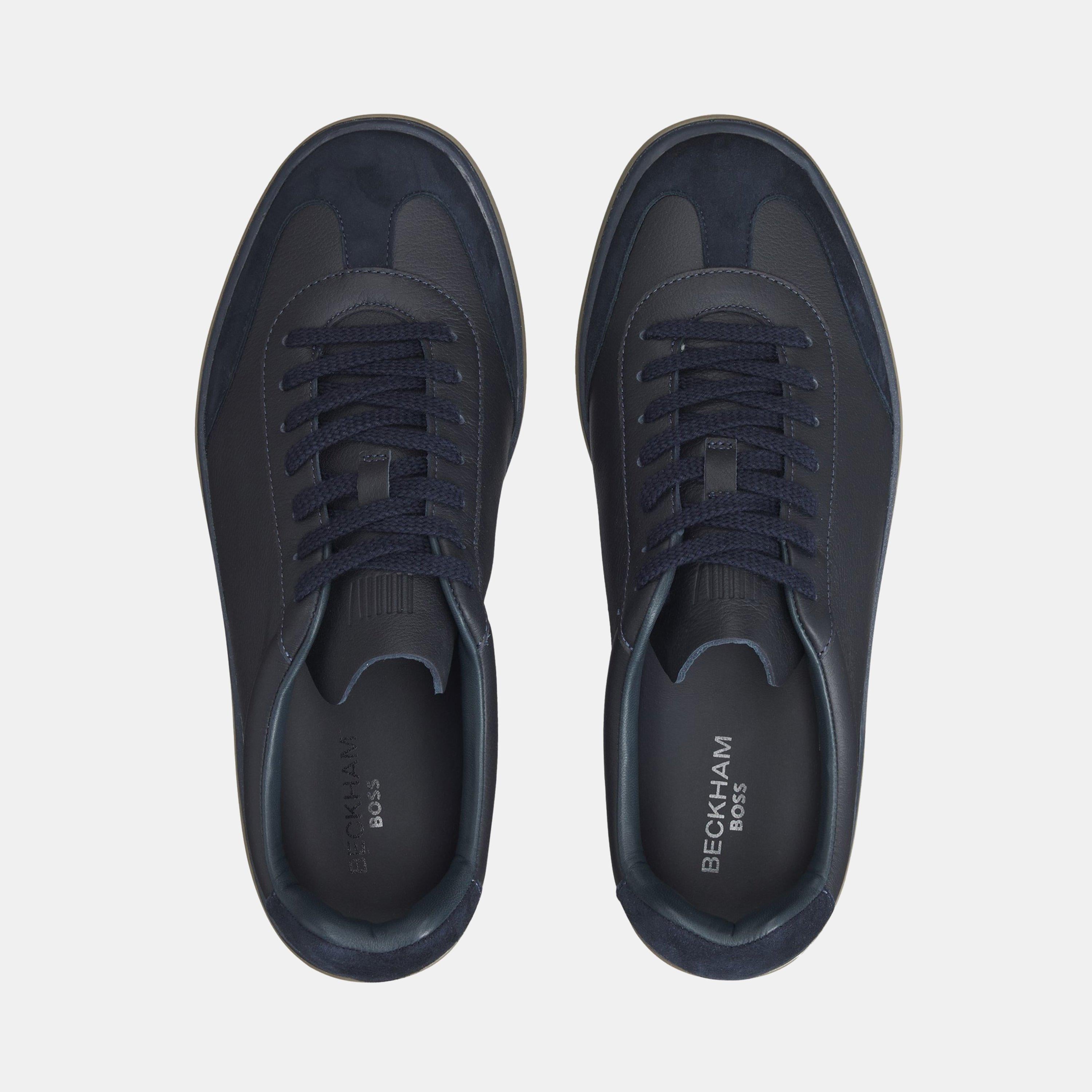 Men's HBB Zarek Suede Double Breasted Design Trainers