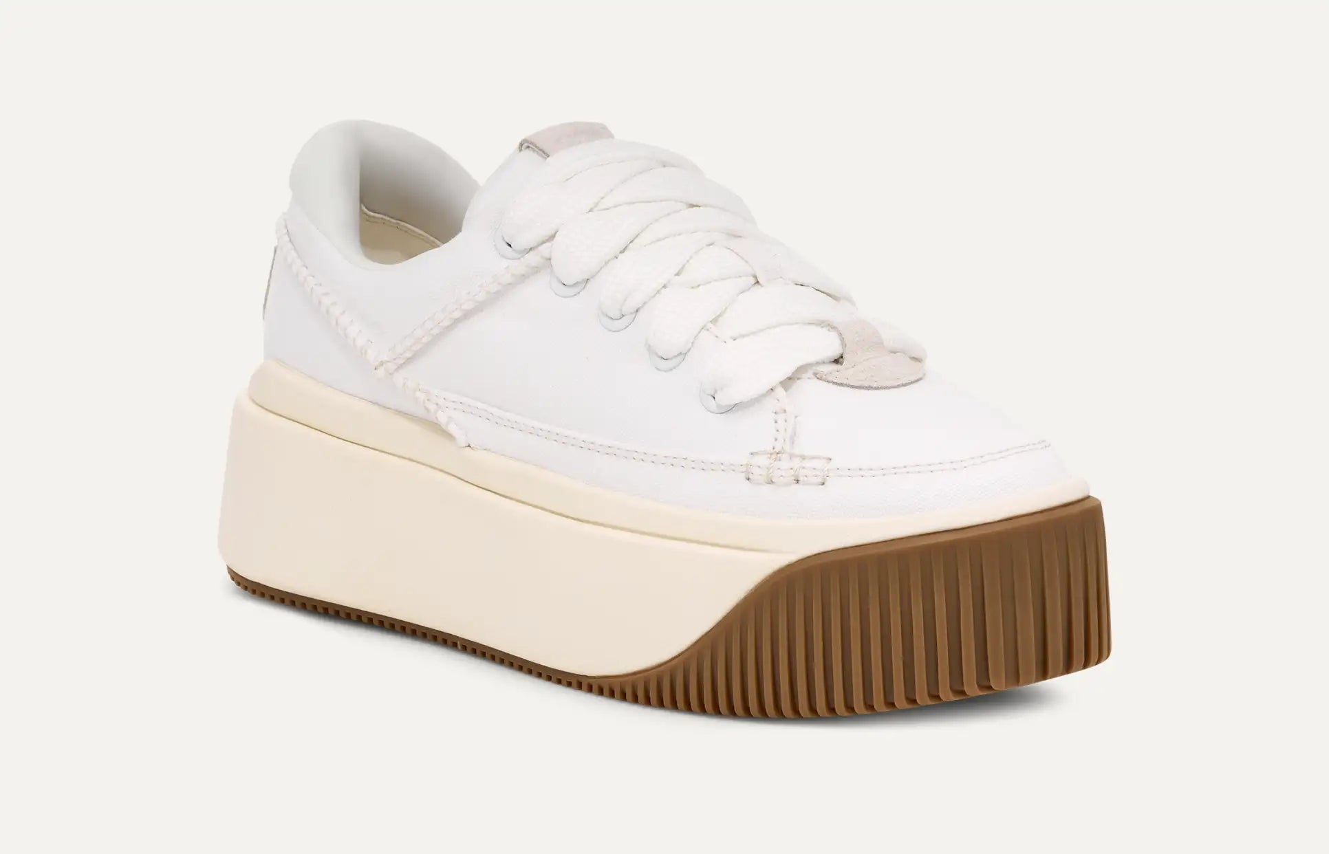 UGG® EZ-Duzzit Essential Lace Up – Regenerative Cotton Platform Sneakers