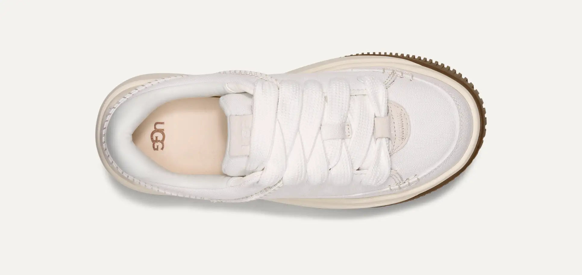 UGG® EZ-Duzzit Essential Lace Up – Regenerative Cotton Platform Sneakers