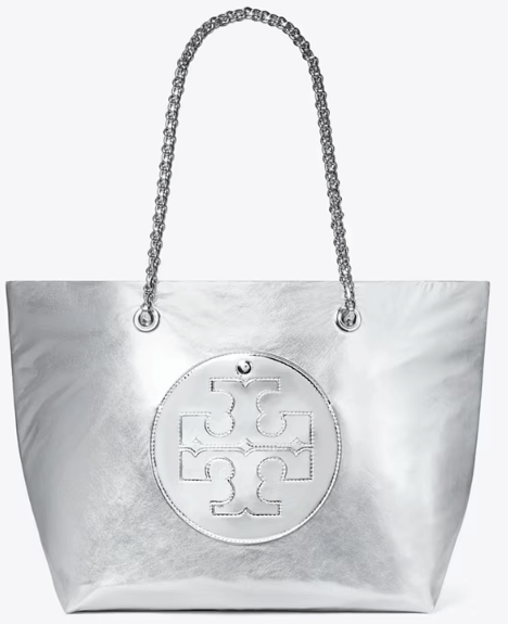 Tory Burch ELLA CHAIN METALLIC TOTE - Bags | Shop From The Mirage