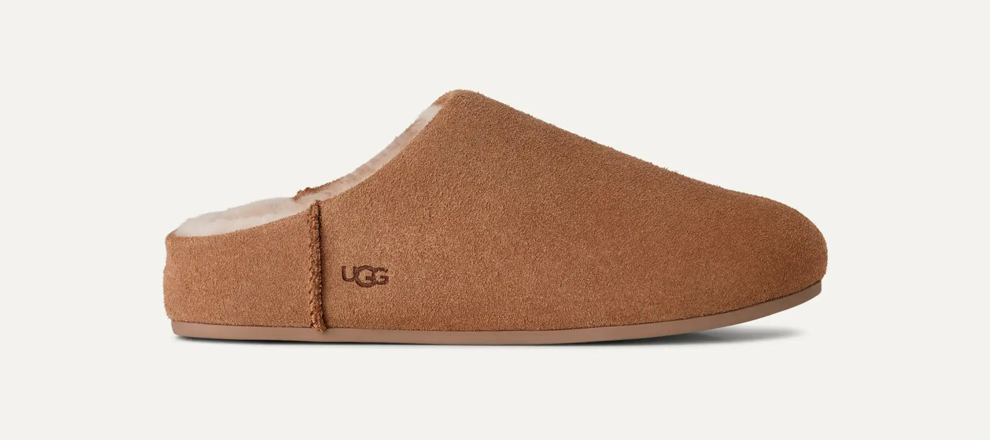 UGG Women's Elea Water-Resistant Suede Slip-On with Sheepskin Lining – Cozy Outdoor Slipper