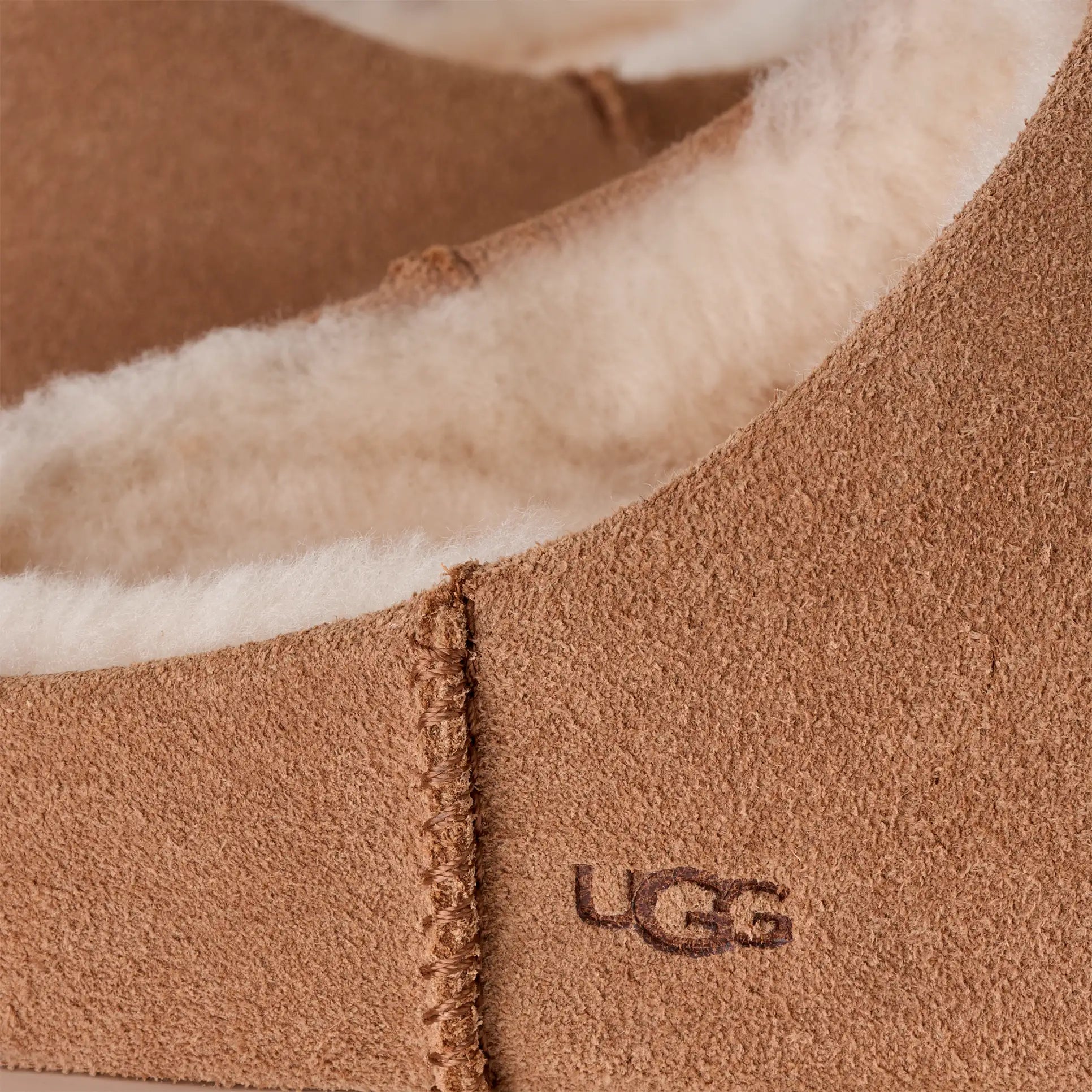 UGG Women's Elea Water-Resistant Suede Slip-On with Sheepskin Lining – Cozy Outdoor Slipper