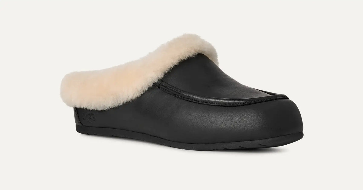 UGG® Ansley Mule LTHR – Premium Leather & Sheepskin Comfort