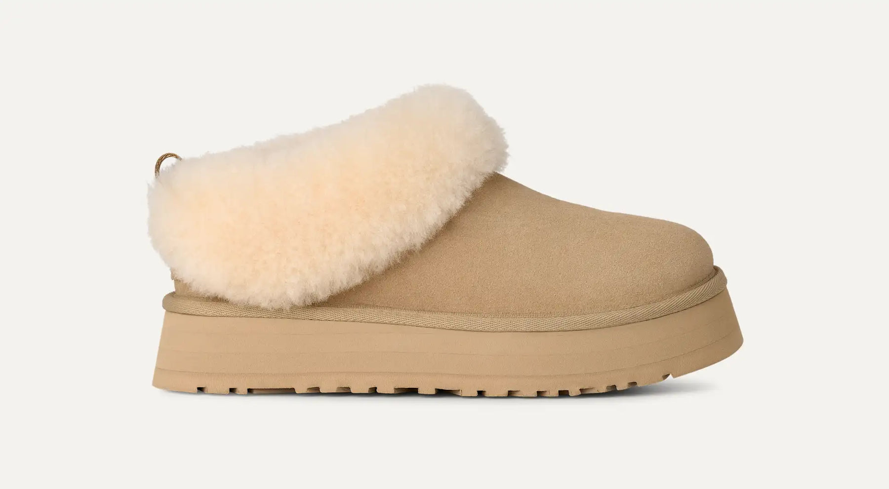 UGG® Tazzelle Platform Slipper – Ultra-Plush Sheepskin Comfort with Sugarcane Sole